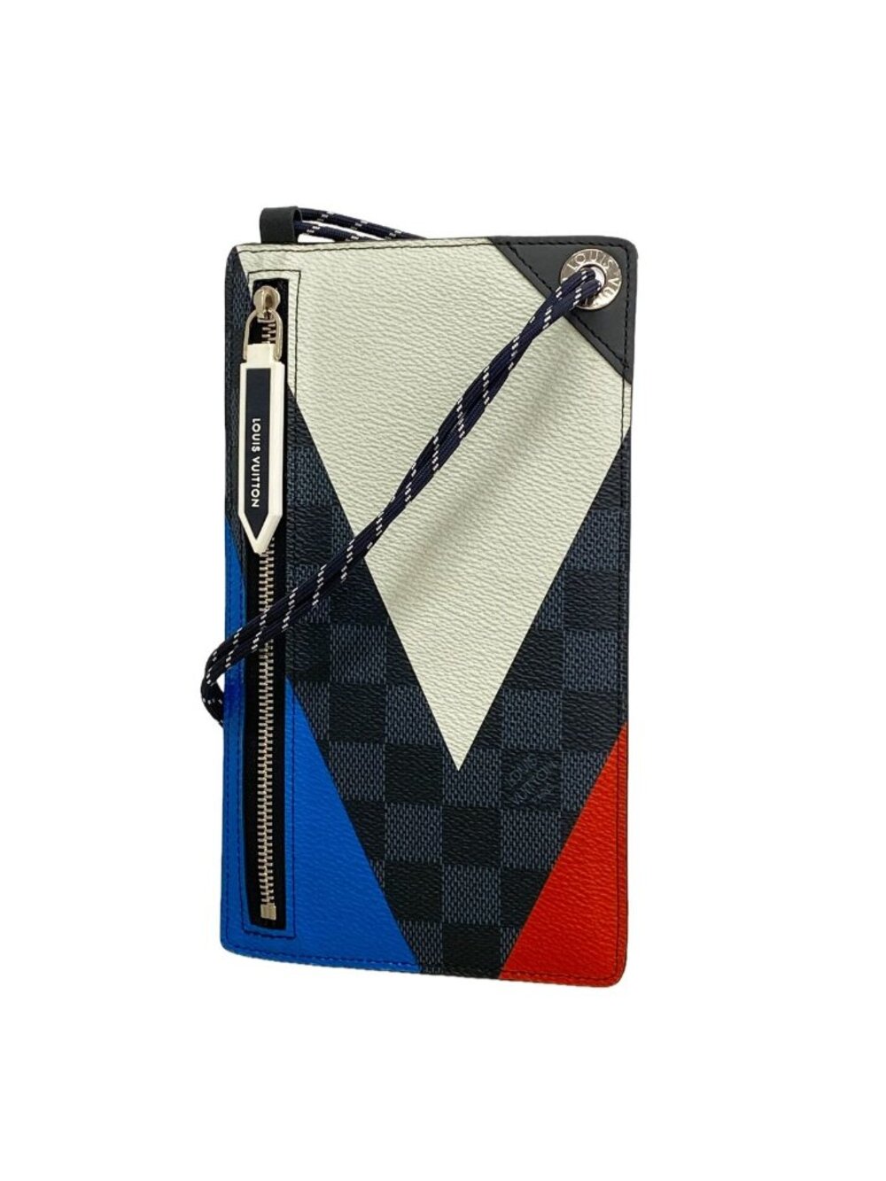 Louis Vuitton Pochette Damier Cobalt America's Cup Phone Black Handbag